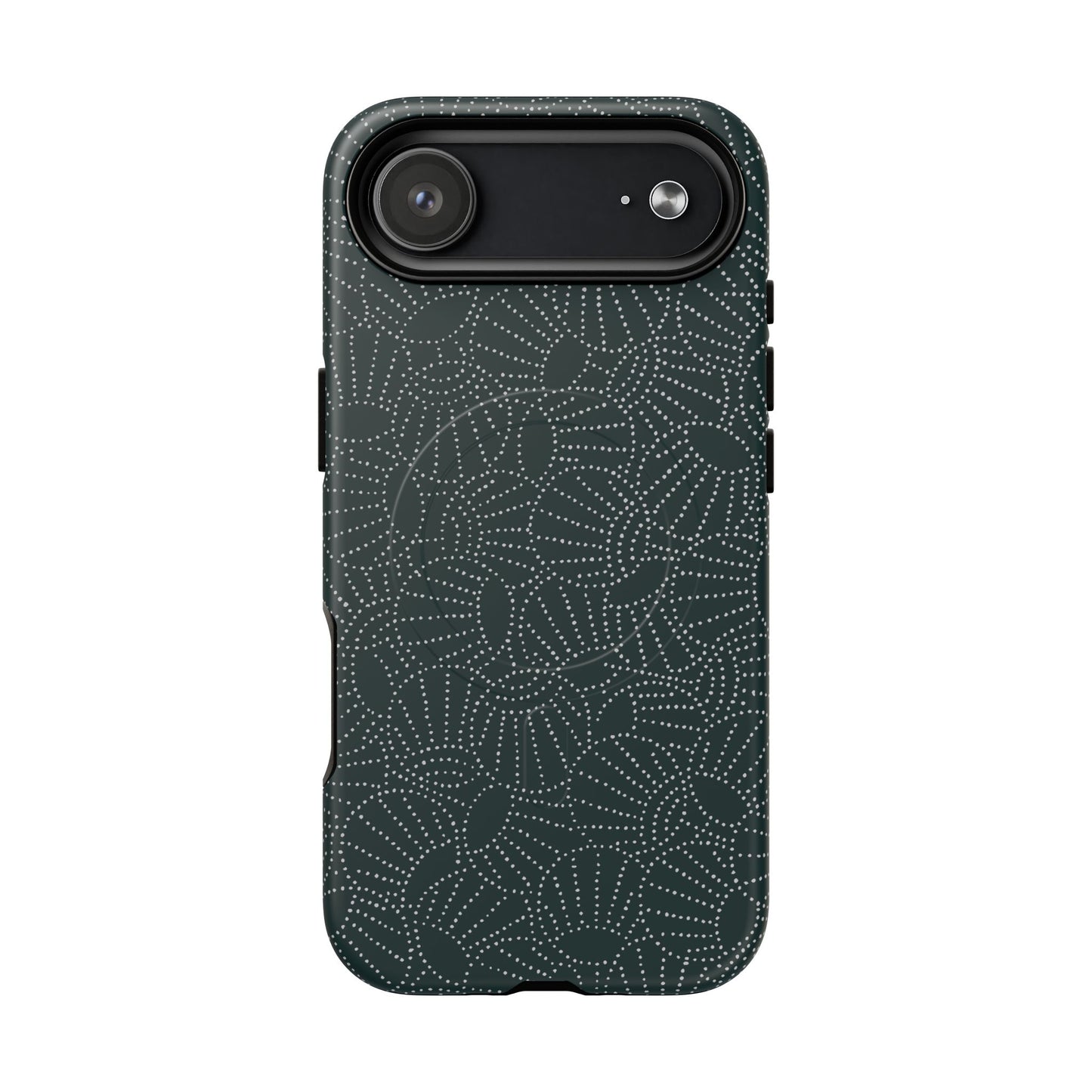 MagSafeタフケース - 団扇（白/グリーン） | iPhone 17 / iPhone 17 Air / iPhone 17 Pro / iPhone 17 Pro Max