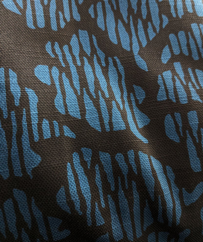 Modern Peony クッション - ブルー