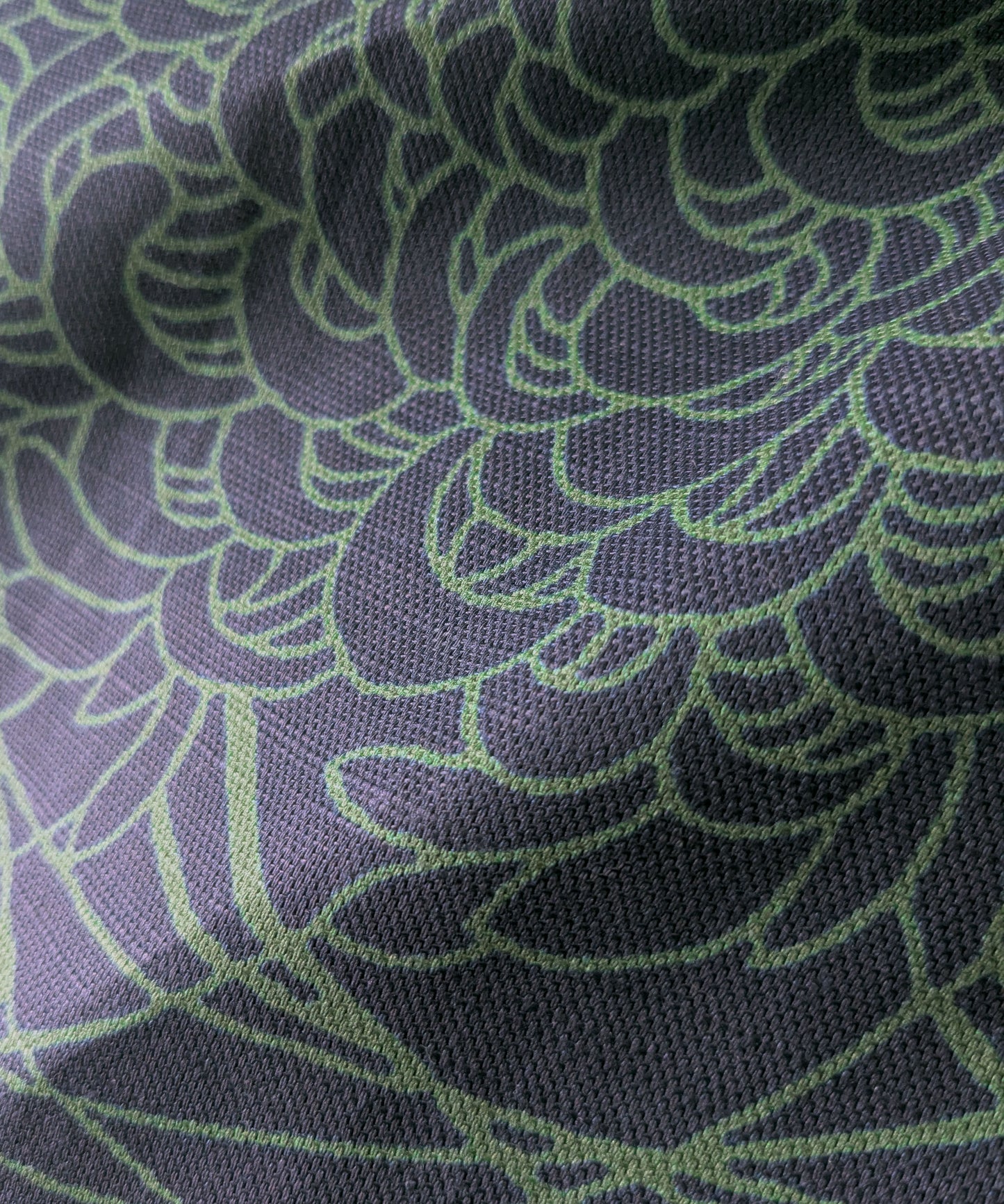 Chrysanthemums クッション - グリーン／ブルー