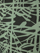 Bamboo Grid クッション - ライトグリーン/グリーン