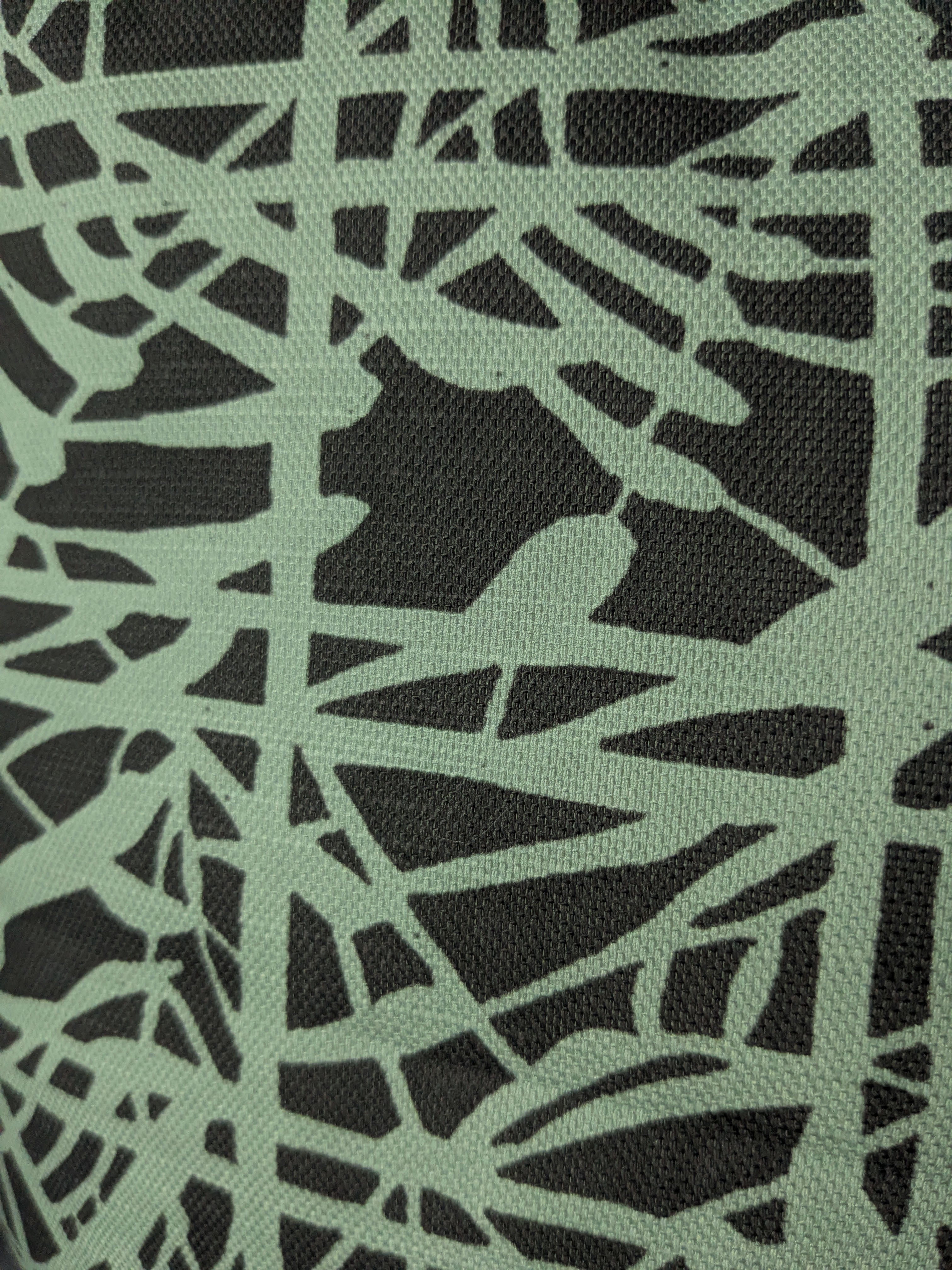 Bamboo Grid クッション - ライトグリーン/グリーン