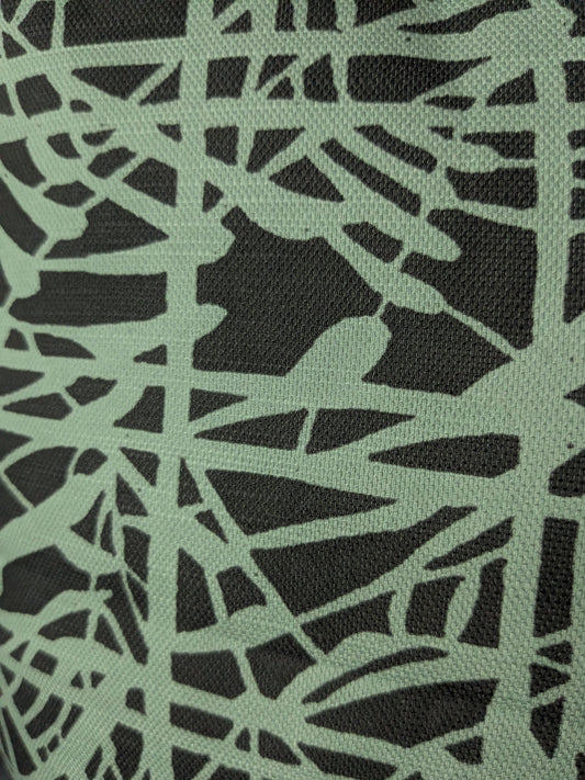 Bamboo Grid クッション - ライトグリーン/グリーン