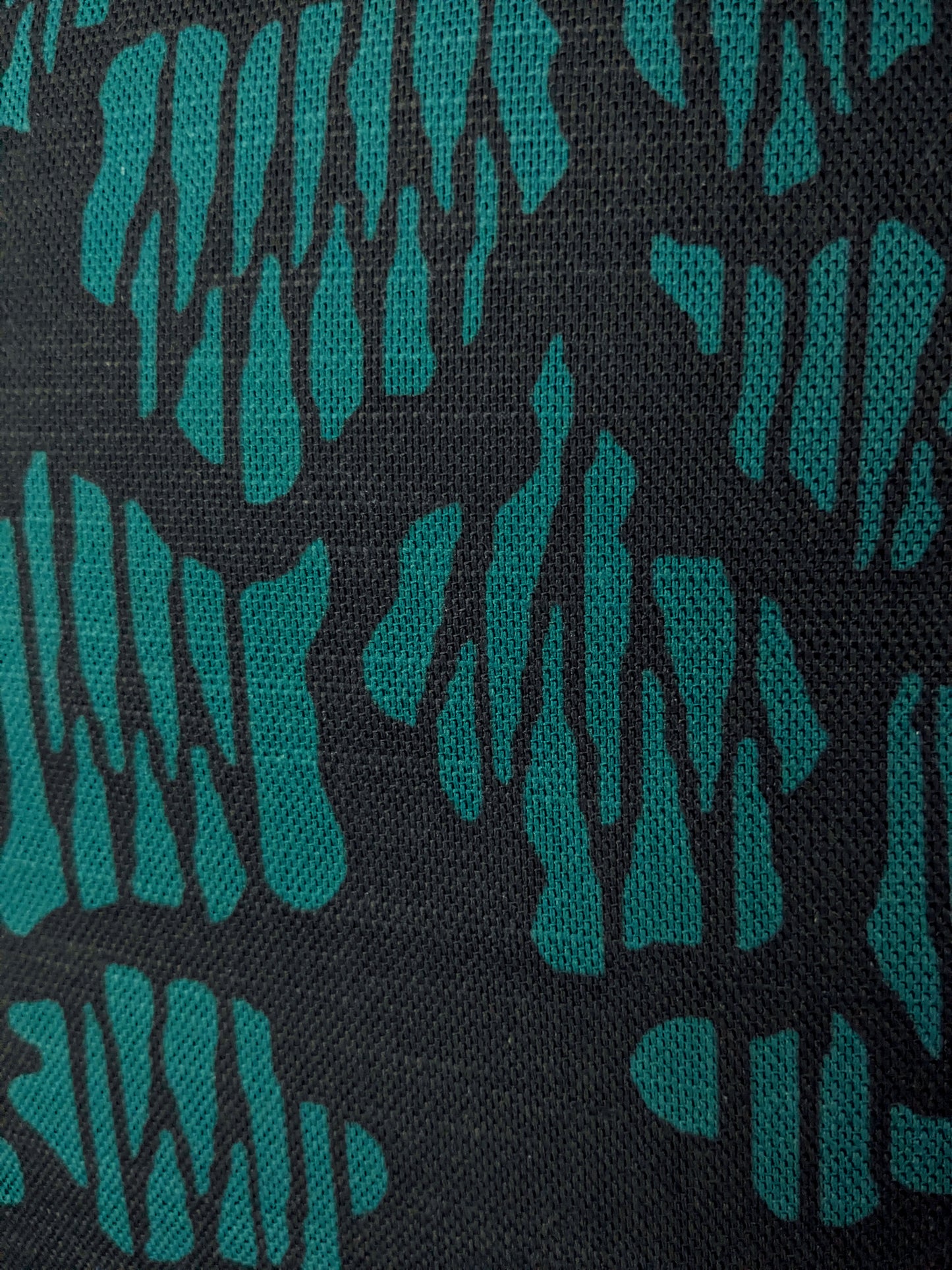 Modern Peony クッション - ティール