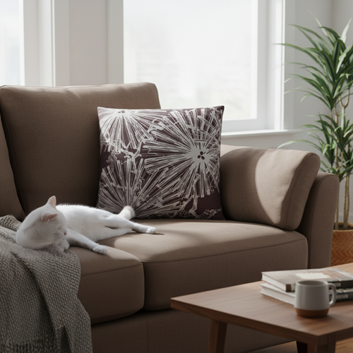 Radiance クッション - パープル/シルバー