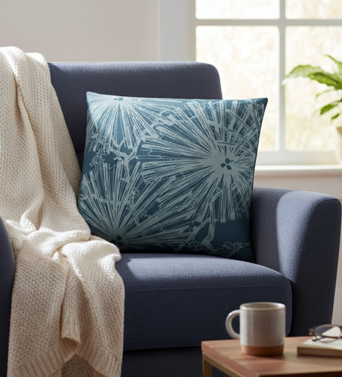 Radiance クッション - ブルー/ライトブルー